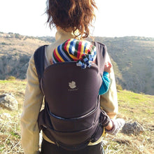 Load image into Gallery viewer, Back view of a mom back carrying her baby while hiking